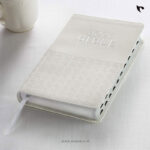 KJV Holy Bible, Standard Size Faux Leather Red Letter Edition Thumb Index & Ribbon Marker, King James Version, White