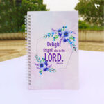 Delight thyself also in the LORD (Psalm 37:4) A5 Size | Spiral Notepad