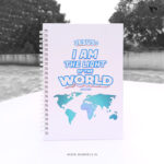 Jesus: I am the light of the World (John 8:12) A5 Size | Spiral Notepad
