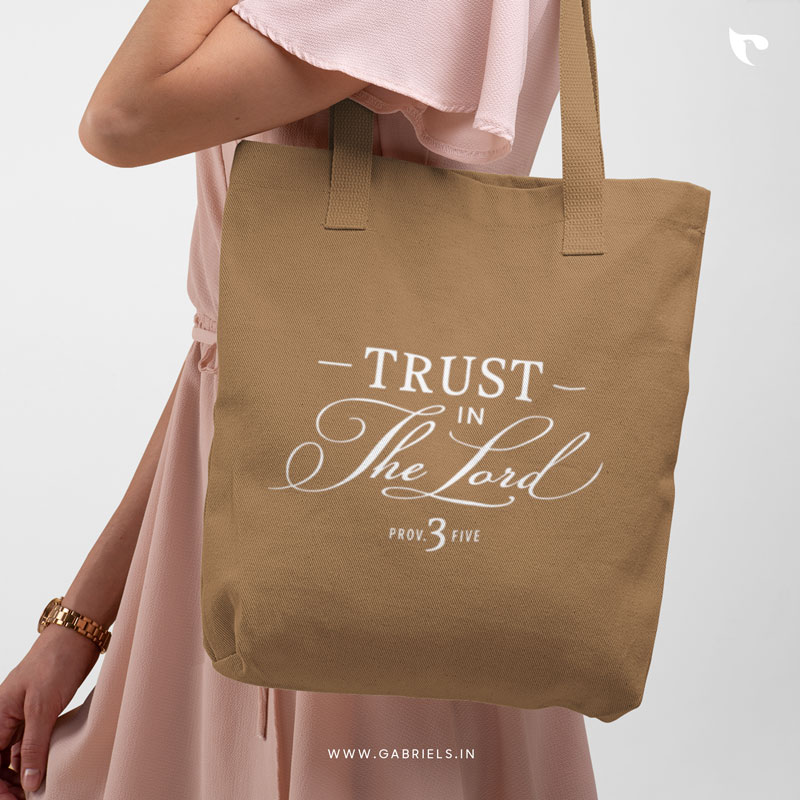 Christian-Tote-Bag-9_trust-in-the-lord_a.jpg Trust in the Lord | Christian Tote Bag Zipper - Image 1