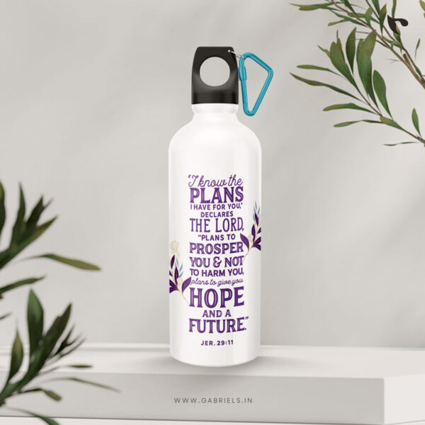 For I know the plans I have for you | Christian Water Bottle