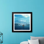 I can do all things through Christ (Philippians 4:13) Bible Verse Frame | Budget Christian Frames