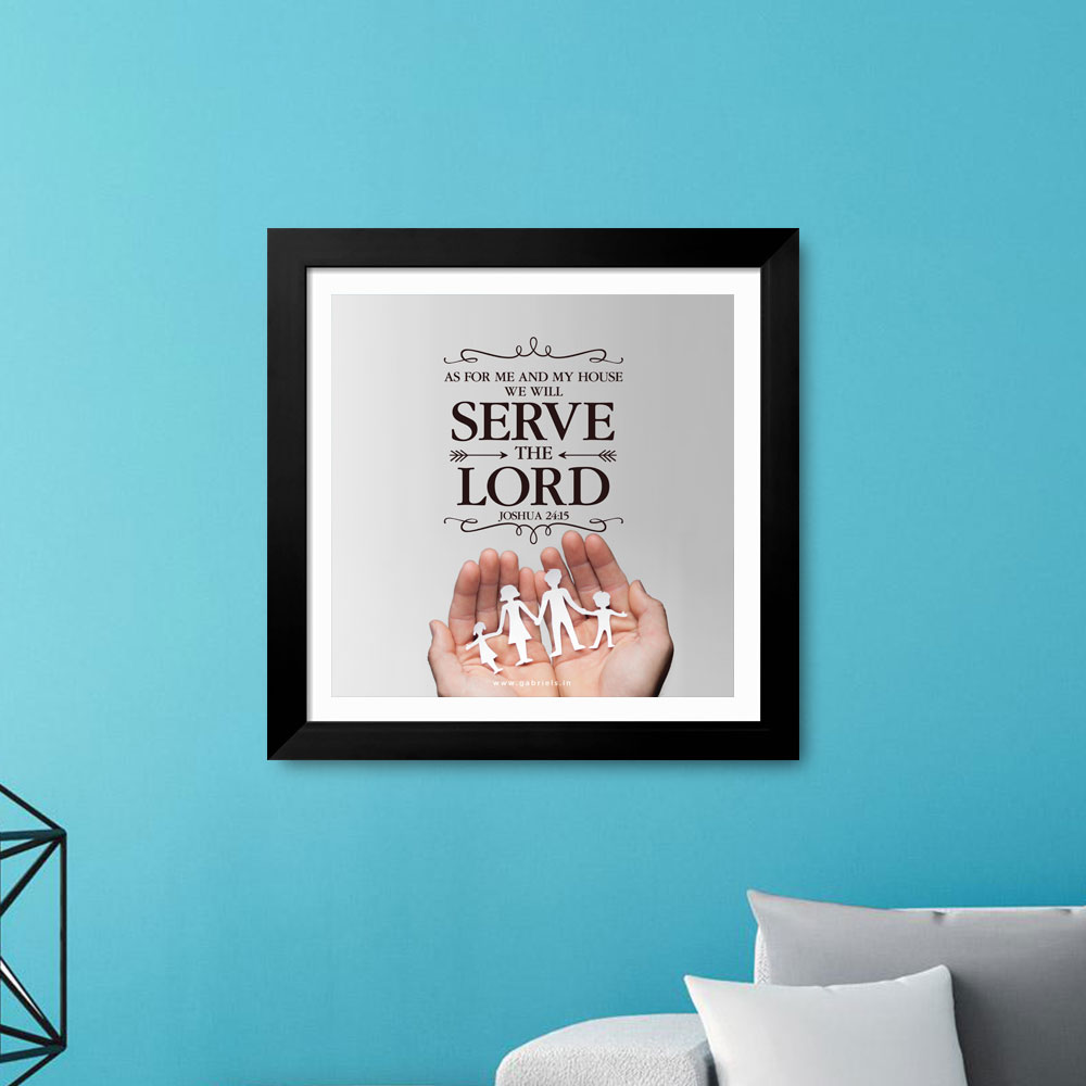 Gabriels-Frame509_1-front-1.jpg As for me and my house will serve the Lord (Joshua 24:15) Bible Verse Frame | Budget Christian Frames - Image 1