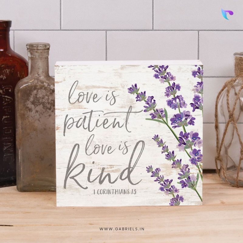 LOVE-IS-PATIENT-LOVE-IS-KIND-WOOD-BLOCK-DECOR-CWBD-4a-e1690793788995.jpg Love is Patient Love is Kind | Christian Wood Block Decor - Image 1
