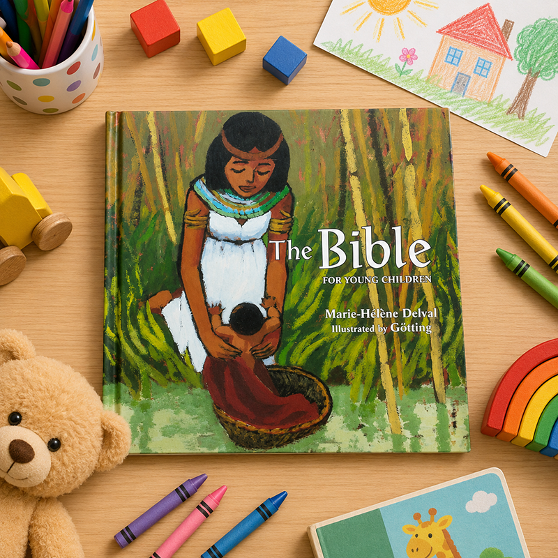The Bible for Young Children Hardcover Illustrated Children's Bible Story Book Christian Bible Book for Kids Bible Stories for Young Children Hardcover Kids Bible English